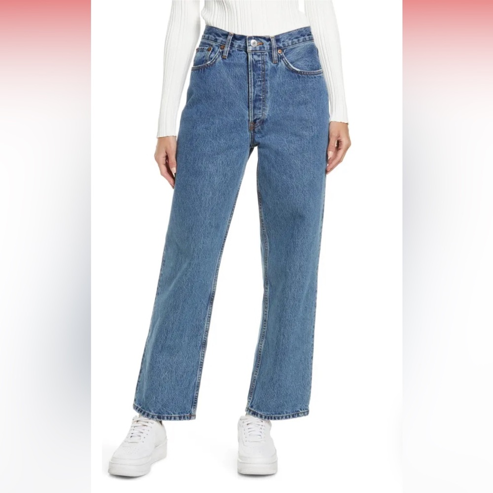 re/done 90s crop low slung jeans